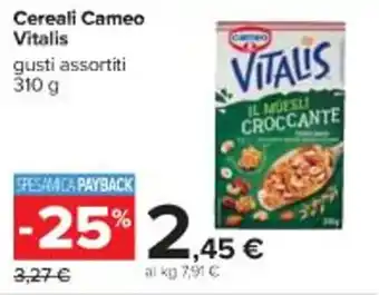 Cameo Vitalis Cereali 310 g