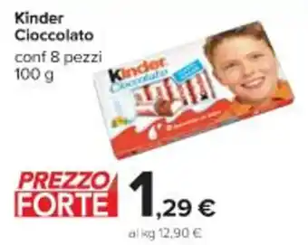 Kinder Cioccolato 8 pezzi 100 g
