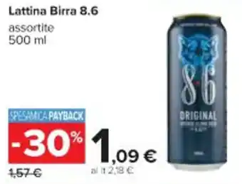 8.6 Birra Lattina 500 ml