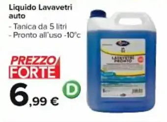 Carrefour Iper Liquido Lavavetri auto 5 litri offerta