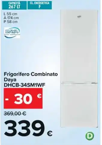 Carrefour Iper Daya DHCB-34SM1WF Frigorifero Combinato offerta