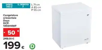Daya DCP-145SH4WF Congelatore orizzontale 71x85x55 cm