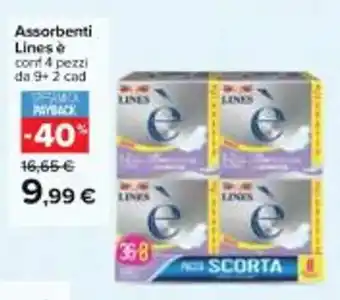 Lines è Assorbenti 4 pezzi