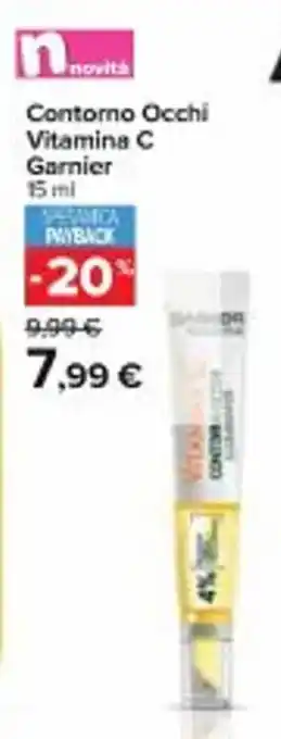Carrefour Iper Garnier Contorno Occhi Vitamina C 15 ml offerta