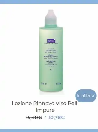 Perlier Kelemata Lozione rinnovo viso pello offerta