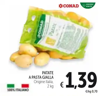 Spazio Conad Patate a Pasta Gialla 2kg offerta