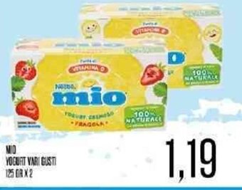 Supermercati Pasquale Prisco Mio Yogurt Vari Gusti 125 gr x 2 offerta