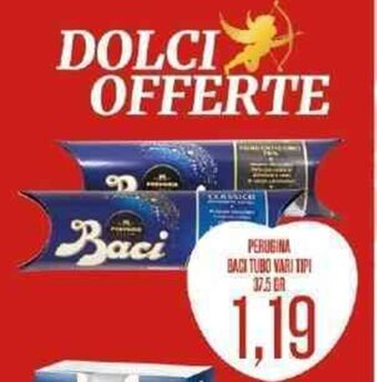 Supermercati Pasquale Prisco Perugina Baci Tubo Vari Tipi 37,5 Gr offerta