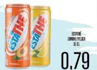 Supermercati Pasquale Prisco Estathe' Limone/Pesca 33 cl offerta
