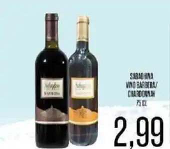 Supermercati Pasquale Prisco Sabaghina Vino Barbera/Chardonnay 75 cl offerta