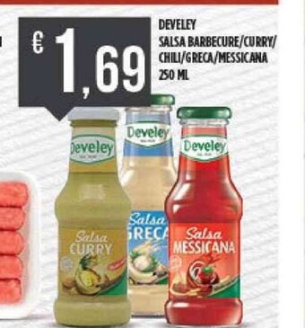 Supermercato Pollio Develey Salsa Barbecure/Curry/Chili / Greca/ Messicana 250 ml offerta