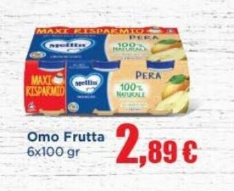 Ideal Bimbo Mellin Omo Frutta 6x100 gr offerta