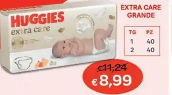 Ideal Bimbo Huggies Extra Care Grande offerta