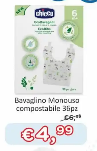 chicco Bavaglino Monouso compostabile 36pz