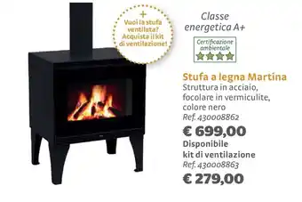 Stufa a legna Martina