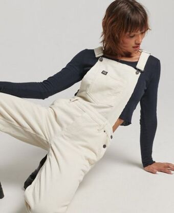 Superdry Salopette in velluto a coste offerta