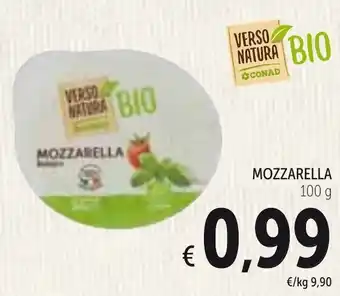Spazio Conad Verso Natura Bio Mozzarella 100g offerta