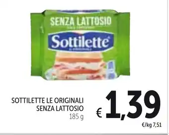 Spazio Conad Sottilette Le Originali Senza Lattosio 185g offerta