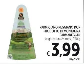 Spazio Conad Parmareggio Parmigiano Reggiano DOP Prodotto di Montagna 24 mesi 250g offerta