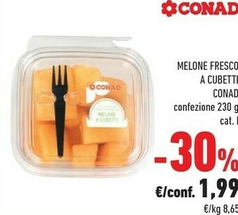 Conad Melone Fresco A Cubetti offerta
