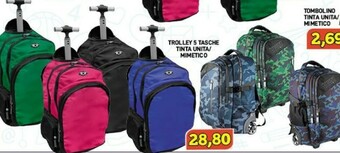 Maury's Mimetico Trolley 5 Tasche Tinta Unita offerta