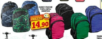 Maury's Mimetico Zaino 5 Tasche Tinta Unita offerta