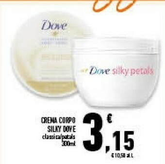 Dove Silky 300ml Crema Per Il Corpo