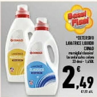 Conad Superstore Conad Detersivo Lavatrice Liquido offerta