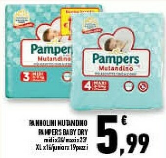 Conad Superstore Pampers Baby-Dry Pants Ragazzo/Ragazza 4 94pezzo(i) offerta