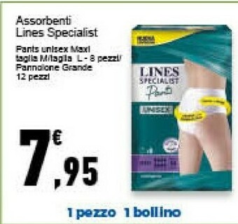 Conad Superstore Lines Assorbenti Specialist Pants Unisex Maxi offerta