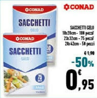 Conad Superstore Conad Sacchetti Gelo offerta