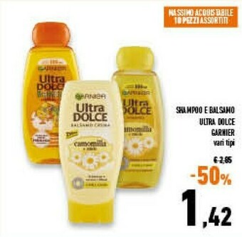 Conad Superstore Ultra Dolce Shampoo E Balsamo offerta