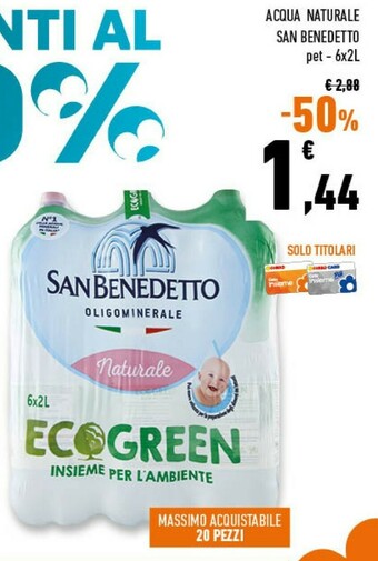 Conad Superstore San Benedetto Acqua Minerale Naturale offerta