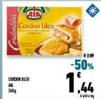 Conad Superstore Aia Cordon Bleu Con Prosciutto E Formaggio Morbido Ripieno 240 G(ml) offerta