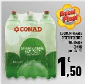 Conad Superstore Conad - Acqua Minerale Effervescente Naturale 1500 G(ml) offerta