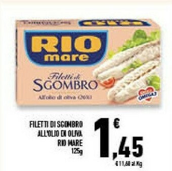 Conad Superstore Rio Mare Filetti di sgombro offerta