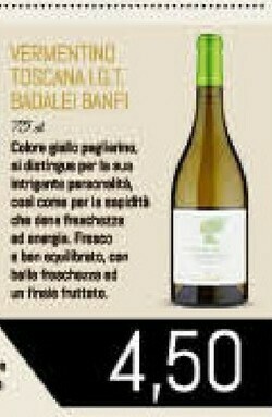 Conad Superstore Banfi Vermentino Toscana Igt offerta
