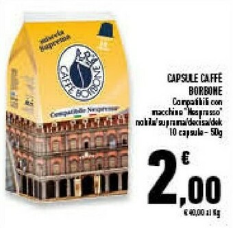 Conad Superstore Borbone Capsulre Caffe 10capsule offerta