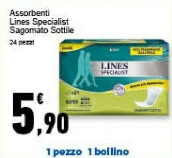 Conad Superstore Lines Assorbenti Specialist Sagomato Sottile offerta
