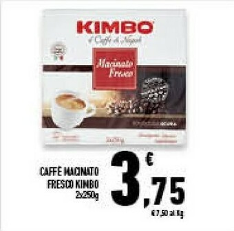 Conad Superstore Kimbo Caffè Macinato Fresco 250 G(ml) offerta