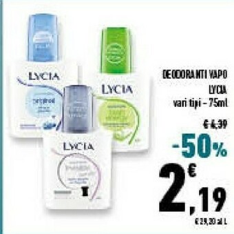 Conad Superstore Lycia ORIGINAL Dry Uomini Deodorante Spray 75ml offerta