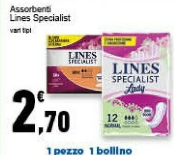 Conad Superstore Lines Assorbenti Specialist offerta