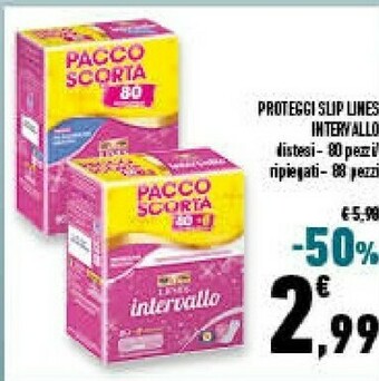 Conad Superstore Pacco Scorta Proteggi Slip Lines Intervallo Ripiegati 88 Pezzi offerta