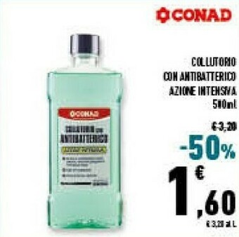 Conad Superstore Conad Collutorio Con Antiatterico Azione Intensiva 500 Ml offerta