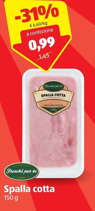 ALDI Freschi per te Spalla cotta 150 g offerta