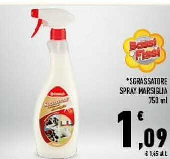 Conad Bassi Fissi Marsiglia Sgrassatore Spray 750 Ml offerta