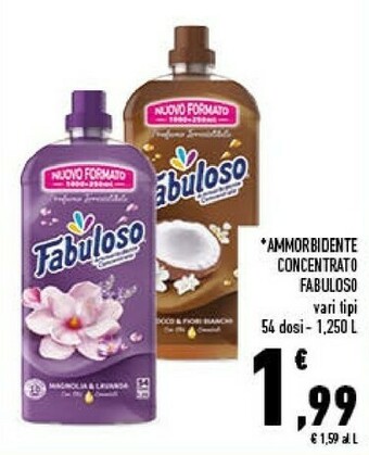 Conad Fabuloso Ammorbidente Concentrato 1250 Ml offerta