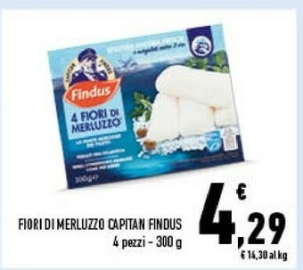 Conad Findus 4 Fiori Di Merluzzo 300 G(ml) offerta