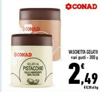 Conad Conad - Biscotto Gelato 300 G(ml) offerta
