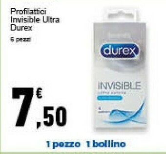 Conad Durex Profilattici Invisible Ultra offerta
